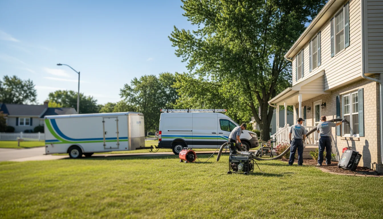 Flooded Basement Restoration And Cleanup With Repair in Columbia, IL near me